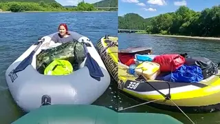 Пропавших при сплаве по Мане мать и дитя нашли Пропавших при сплаве по Мане мать и дитя нашли