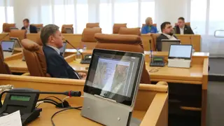 В Красноярске по ул. Авиаторов реконструируют ливневую канализацию