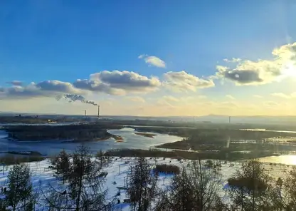 погода зима снег небо река