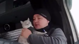 Кот-дальнобойщик из Кузбасса путешествует по России