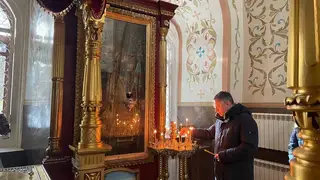Губернатор Иркутской области в Рождественский Сочельник посетил Знаменский храм Губернатор Иркутской области в Рождественский Сочельник посетил Знаменский храм