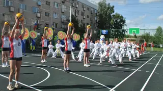 В Шарыпово открыли новую площадку для спортивных игр В Шарыпово открыли новую площадку для спортивных игр