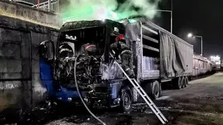 В Улан-Удэ на глазах горожан вспыхнула фура