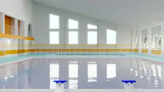 В Красноярском крае в Шарыпове началось строительство плавательного бассейна
