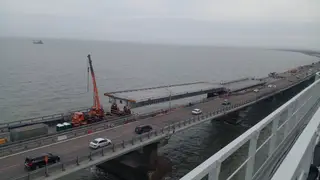 На Крымском мосту заменили все четыре пролёта