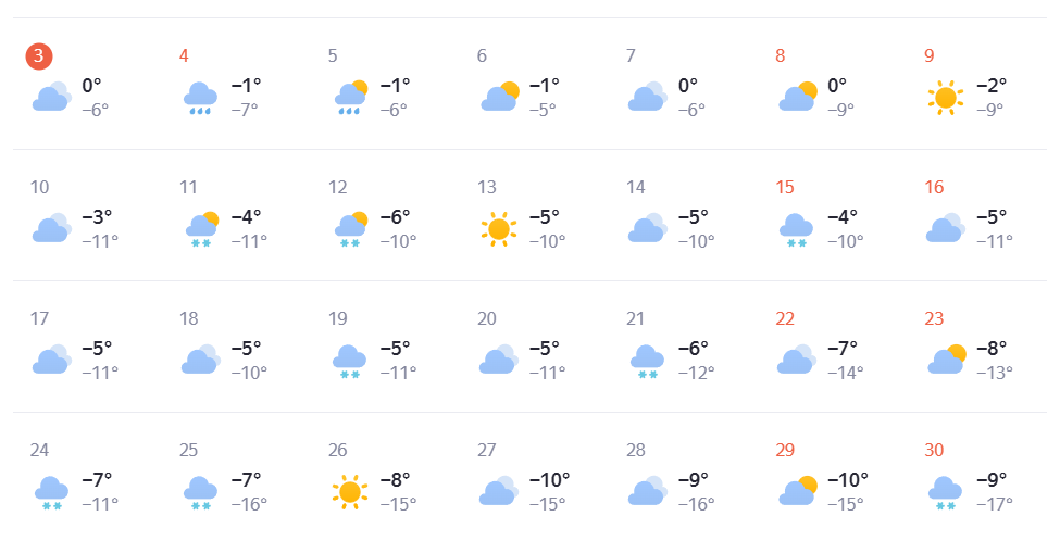 Скриншот: Яндекс Погода