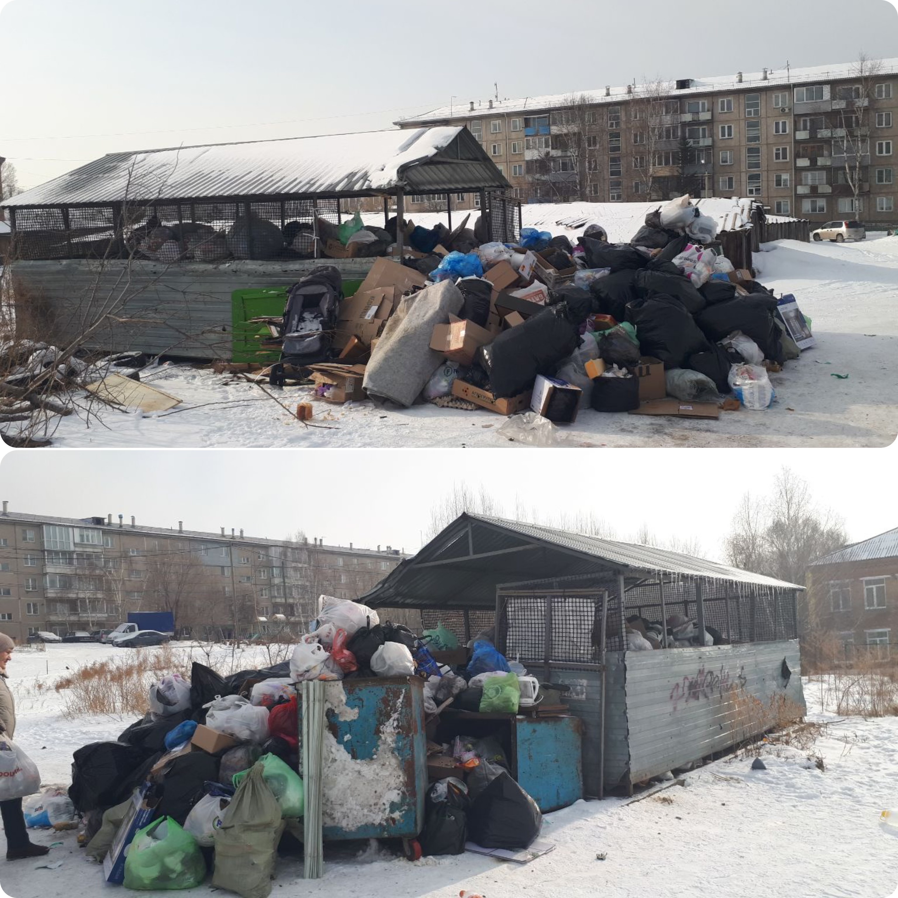 Так сейчас выглядит одна из мусорных площадок в Солонцах. Фото жители прислали главе сельсовета Станиславу Ермакову